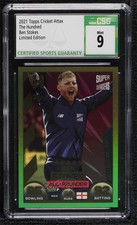 2021 Topps Cricket Attax The Hundred Limited Edition Ben Stokes CSG 9 Mint