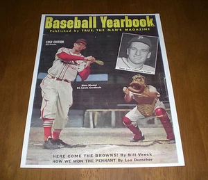 1952 CARDINALS STAN MUSIAL BASEBALL YEARBOOK PRINT - Picture 1 of 1