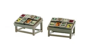 S Scale Details, Fruit and Vege Vendor Tables, Finished 2 Pack 1/64 scale detail - Picture 1 of 1