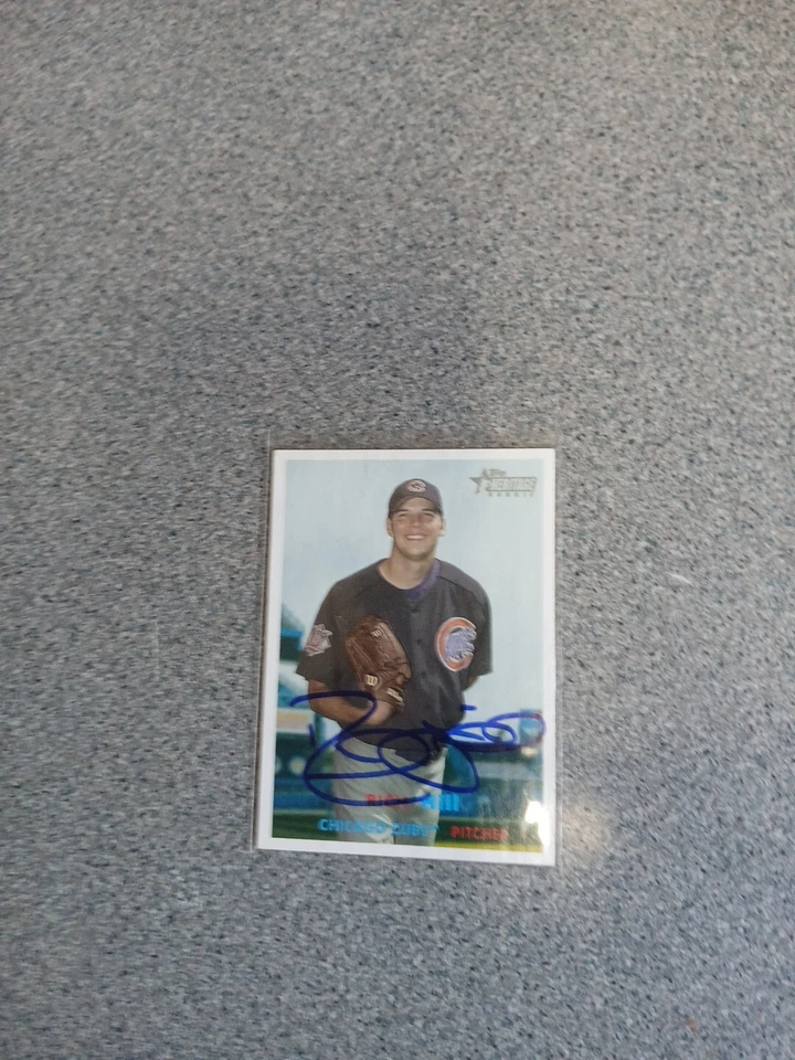 Rich Hill Signed In Person 2006 Topps Heritage Cubs Card - Image 1 of 1