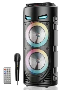 Difusor Portátil Altavoz Bluetooth mp3 Karaoke USB Aux 10 Vatios 1500mah ZQS4239 - Imagen 1 de 12