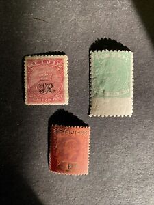 Fiji 1876-1904 Singletons Mounted Mint With Hinge Remains Or Better