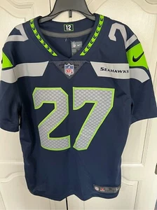 NFL ON FIELD SEATTLE SEAHAWKS Nike #27 LACY Football Jersey SMALL - Picture 1 of 8