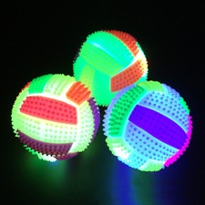 Pet Dog Puppy Jumping Activation Ball LED Light Flashing Bouncing Ball Kids Toy