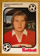 Peter Brine Middlesbrough Monty Gum Football Now 1975/76
