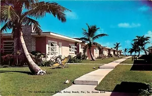 CARRIBEAN OCEAN VILLAS, DELRAY BEACH, FLORIDA, VINTAGE POSTCARD - Picture 1 of 2