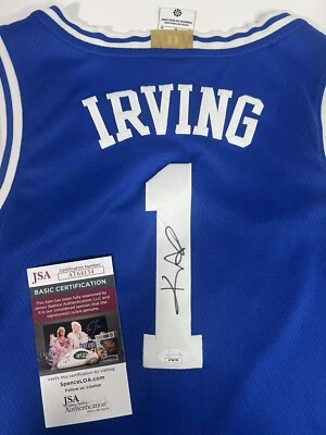 Kyrie Irving Autographed Duke Blue Devils signed Basketball jersey - JSA COA!  - Image 1 of 3