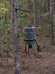24" HEAVY DUTY feed HANGER (Only) for 30/50 gallon hog deer feeder HUNTER LIMB - Picture 1 of 5