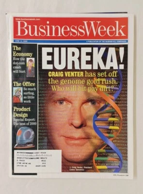 Business Week Magazine June 12 2000 Craig Venter Celera Genomics Economy Office - Image 1 of 4