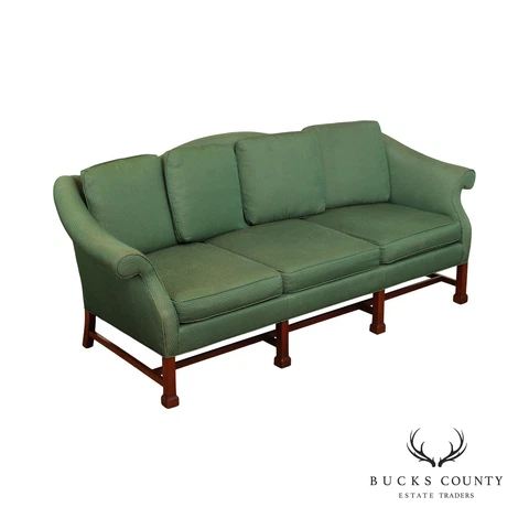 Hickory Chair Chippendale Style Mahogany Camelback Sofa Cover