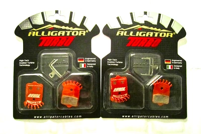 Almohadillas Alligator Premium Turbo con aletas Avid Elixir, Sram XO XX 2 pares + resortes Foto 1 de 3