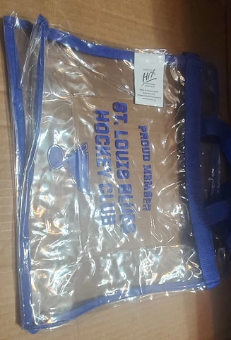 RaRe proud member st.louis blues clear zipper hand bag Cover