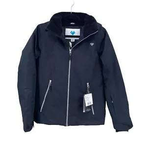 Obermeyer NEW Unisex Teen (18) Jacket Black Size XL Haana Hooded Full Zip - Picture 1 of 15