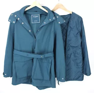 ILSE JACOBSEN Hornbeak Raincoat Jacket Womens EU 42 2in1 Water Repellent - Picture 1 of 12