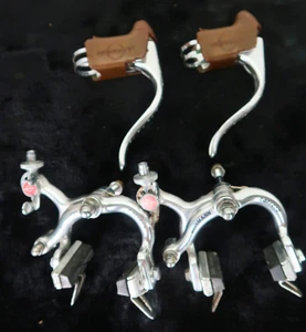 Vintage Weinmann Carrera Bremsenset für Rennrad mit Metall Schnellspanner - funktionstüchtig - Bild 1 von 4