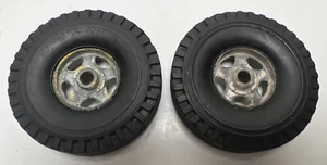 SET OF 2 SMITH MILLER GMC ALUMINUM WHEELS TIRES - Picture 1 of 9