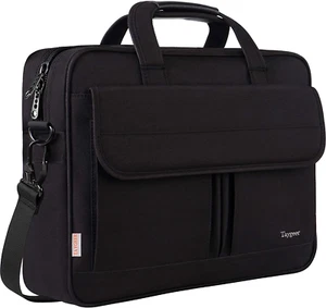 Laptop Bag 15.6 Inch, Business Briefcase Gifts for Men Women, Water Resistant Me - Picture 1 of 12