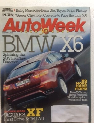 Autoweek Jan 7, 2008 - BMW X6 xDrive 351 - Jaguar XF - Toyota Prius Pickup Truck - Image 1 of 4