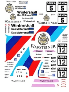 #5 Warsteiner BMW 1991 1/64a escala HO ranura coche calcomanías tobogán acuático - Imagen 1 de 2