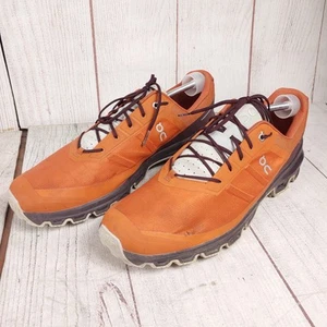 NO INSOLES - On Cloud Cloudventure Men's Size 14, Orange Flare Red Mulberry Grey - Picture 1 of 8