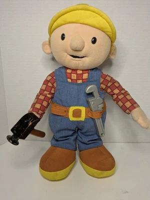 Hasbro Talking Bob the Builder Plush Doll Toy Vintage 2001 Tested And Working  - Image 1 of 4
