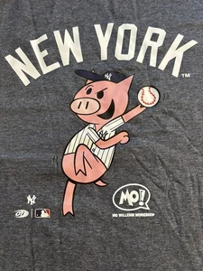 Brandneu New York Yankees Mo Willems Schwein in Nadelstreifen T-Shirt Größe XL - Bild 1 von 10