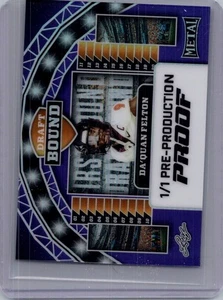 Da'Quan Felton 2025 Leaf Metal Football 1/1 Pre Production Proof - Picture 1 of 1