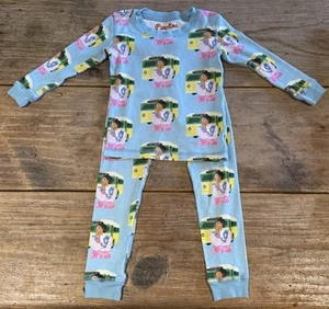PICCOLINA Girl’s L/S PAJAMA Set~Size 6~Cotton Lt. Blue ROSA PARKS Black History - Picture 1 of 11
