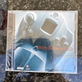 PlanetWeb Web Browser 2.0 (Sega Dreamcast, 2000) Brand New Torn Plastic On Back