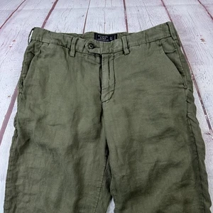 Pantalones Abercrombie & Fitch Para Hombre 31x32 Verde Rustin Atléticos Ajustados Lino Informales - Imagen 1 de 13
