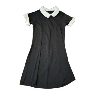 Spirit Halloween Costume Wednesday Addams Dress Super Cute Girls Large - Image 1 of 3