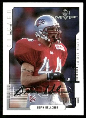 2000 Upper Deck MVP Silver Script Brian Urlacher RC #192 *A* - Image 1 of 2
