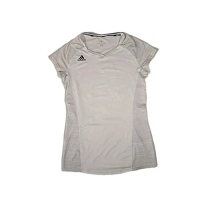 New Adidas Volleyball Shirt Women's Size M White Quickset Cap Climacool Climalit - Picture 1 of 5