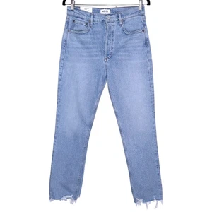 AGOLDE NEW Riley Cropped High Rise Straight Jean Bitter Light Washed Women's 28 - Picture 1 of 12