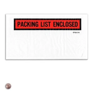 1000ea - 5 1/2" X 10" Packing List Envelope (#c16 1000/Box) - Picture 1 of 1