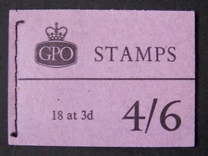 QEII agosto 1960 4/6 bklt, cubierta violeta (fósforo), bien como emitido. Sg.L21p - Imagen 1 de 1