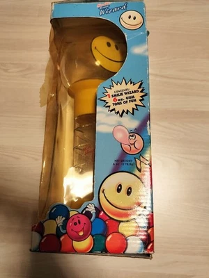 Máquina Smiley Gumball Mago Gacha Antigua Coleccionable Caja Dañada Foto 1 de 4