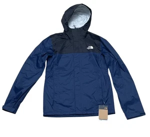 Mens S The North Face Venture 2 Dryvent Waterproof Hooded Rain Jacket Navy Blue - Picture 1 of 12