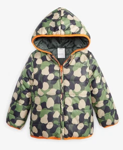 Epic Threads Kleinkind gefütterte Jacke wendbar 4T Camouflage/grau NEU - Bild 1 von 6