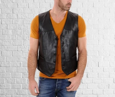 Dark Look Vibe: Cool Black Lambskin Leather Waist for Night Out - Image 1 of 3