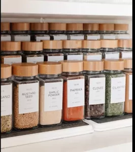 148 Minimalist Spice Jar Labels 2 Oz-Preprinted Spice Stickers - NEW-Labels Only - Picture 1 of 4
