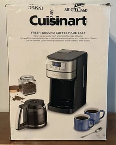 Cuisinart - Automatic Grind and Brew 12 Cup Coffeemaker - Black/Stainless Steel - Picture 1 of 13