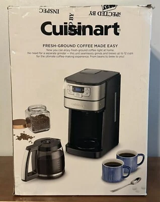 Cuisinart - Automatic Grind and Brew 12 Cup Coffeemaker - Black/Stainless Steel - Image 1 of 4