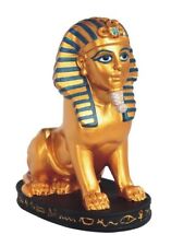 6.75"H Great Sphinx of Giza Black and Gold Egyptian Sphinx Home Decor Figurine