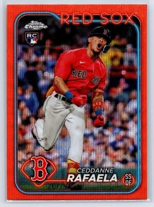 2024 Topps Chrome CEDDANNE RAFAELA Rookie Orange Wave Refractor /25 (RC) #118 - Bild 1 von 6