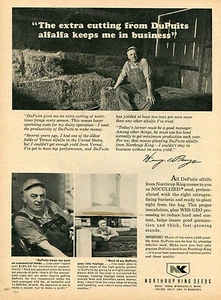 1965 Print Ad of Northrup King NK Seeds DuPuits Alfalfa Farm - Picture 1 of 2