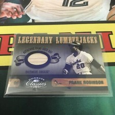 Donruss Classics Legendary Lumberjacks Frank Robinson Bat Relic GU Orioles /225