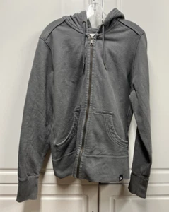Felpa con cappuccio zip intera grigia gigante americana giacca felpa pesante USA - XXL 2XL - Foto 1 di 9