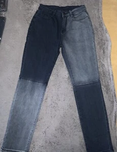 Vintage Blue Shaded Jeans Buttons&Zip Unisex Medium Large X-Large 2XL - Picture 1 of 8