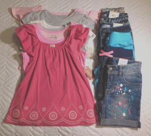 Girls Clothes Size 6 Lot NWT Summer Shirts Shorts~ Brand New Retail $229 Lot #1 - Picture 1 of 7